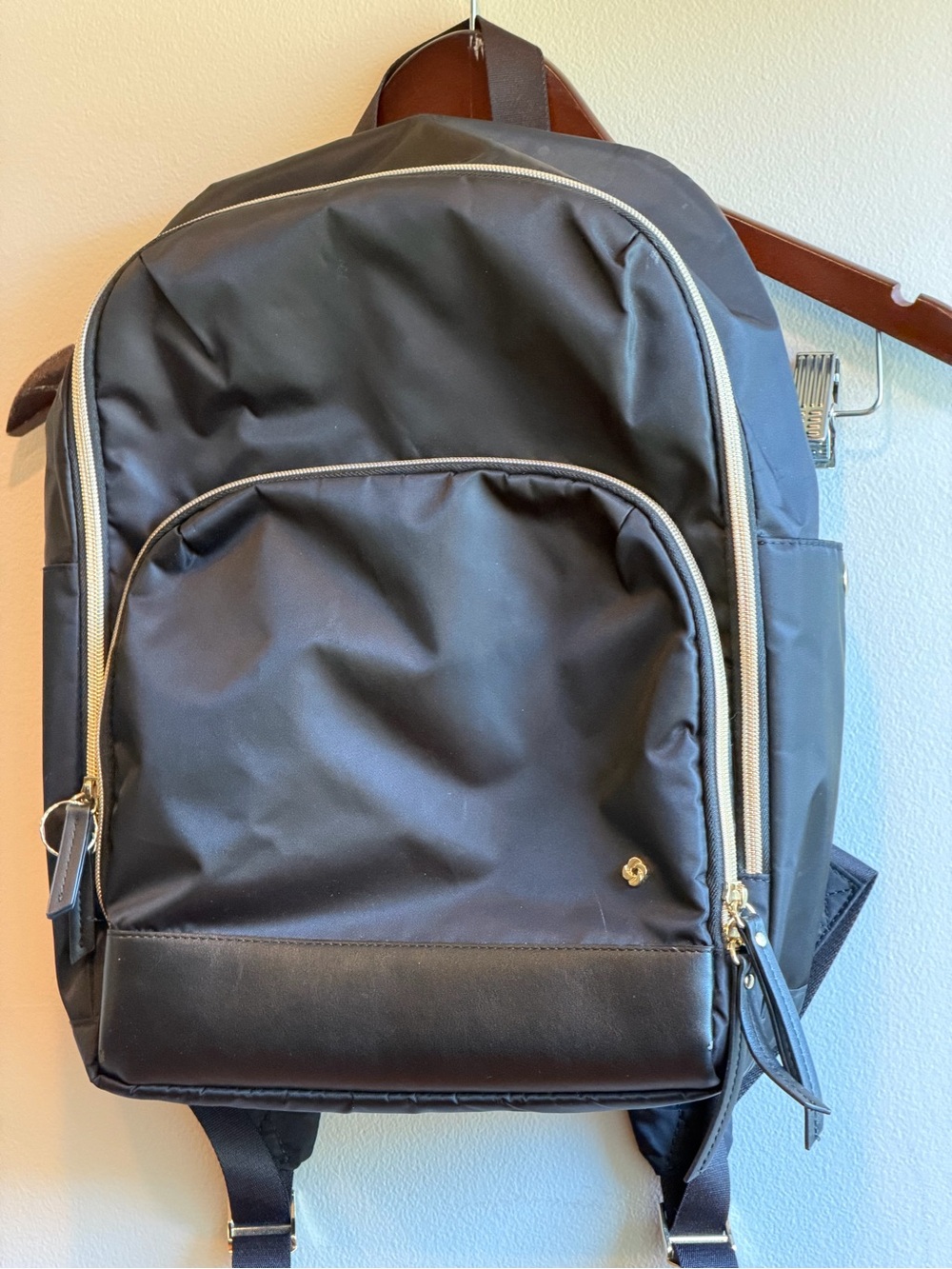 Samsonite Mobile Solution Deluxe Backpack Black 15" Laptop Water Resistant - Picture 2 of 9